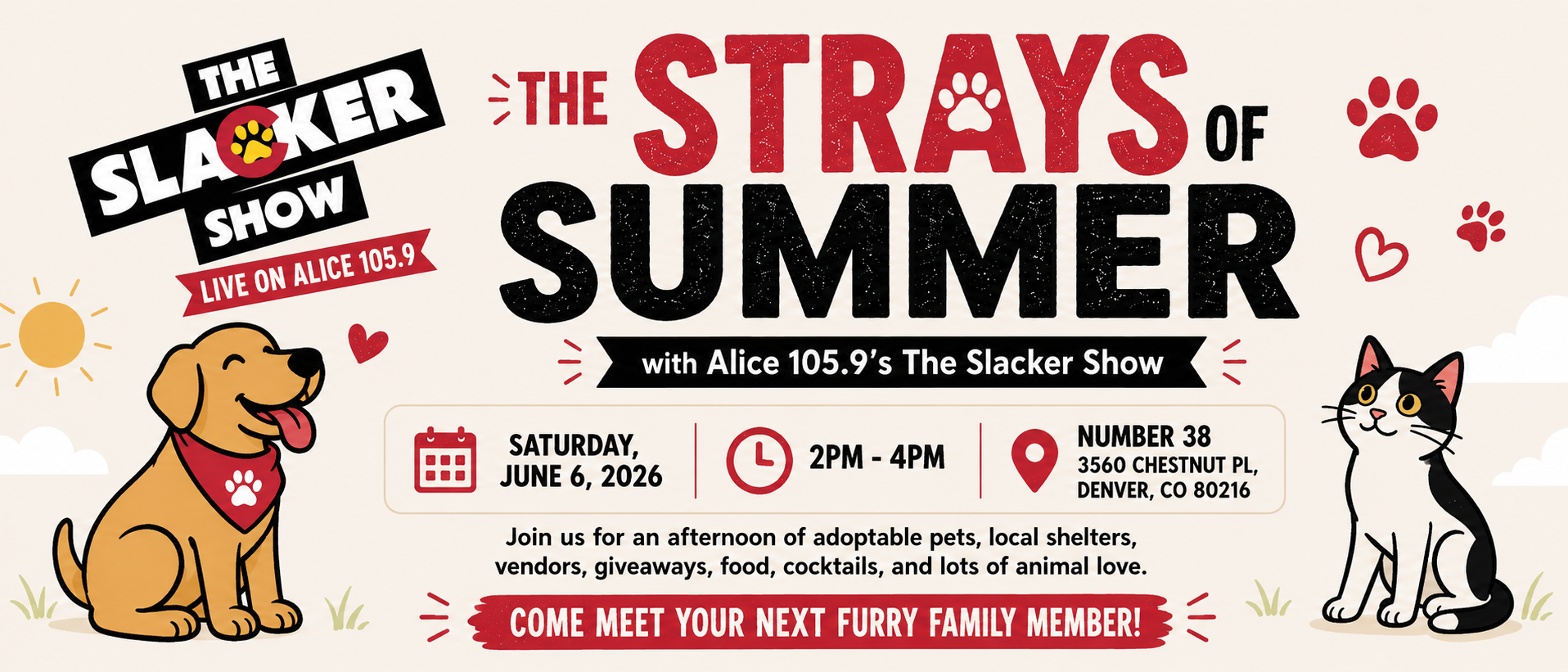 Strays of Summer event banner